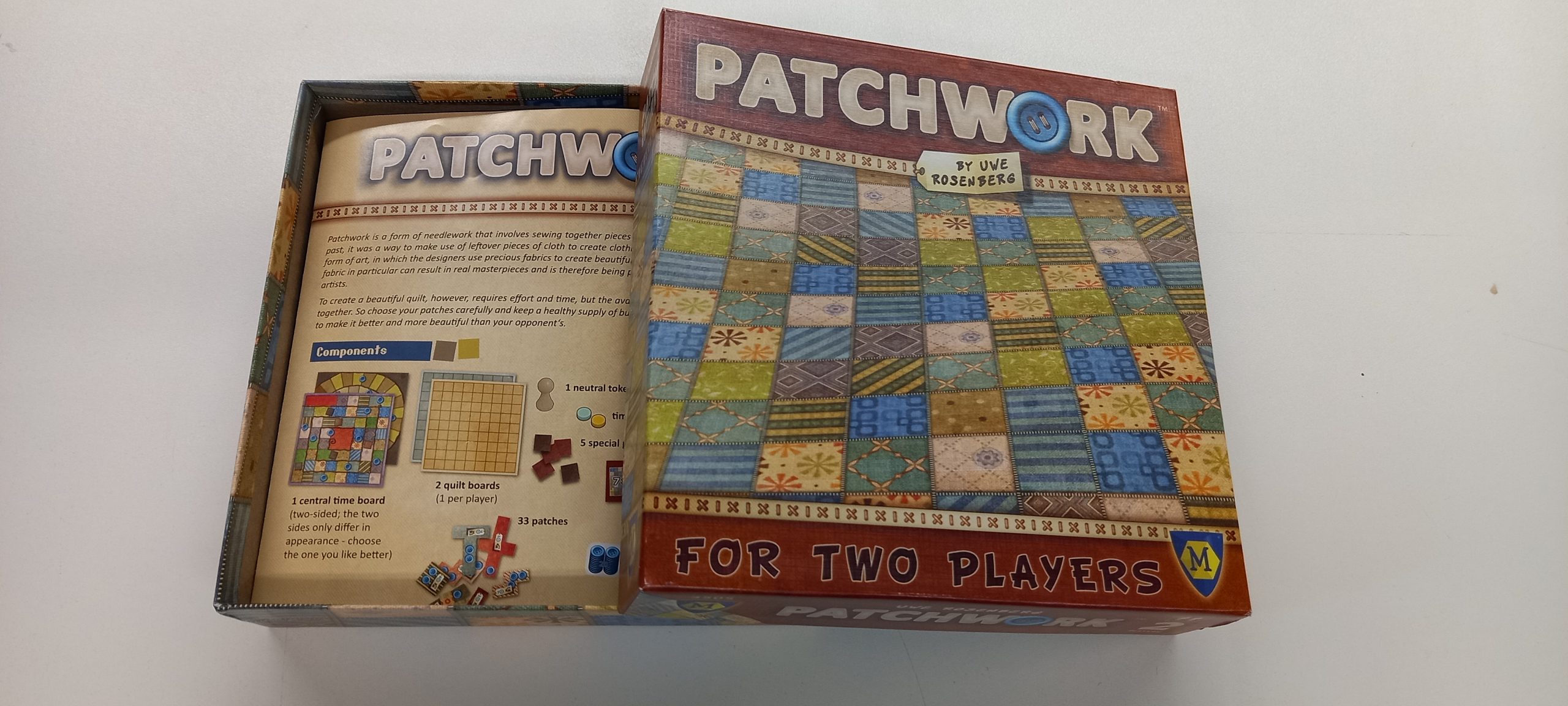 Crafters TV- 100 Days With Games: Day 16- PatchWork BoardGame