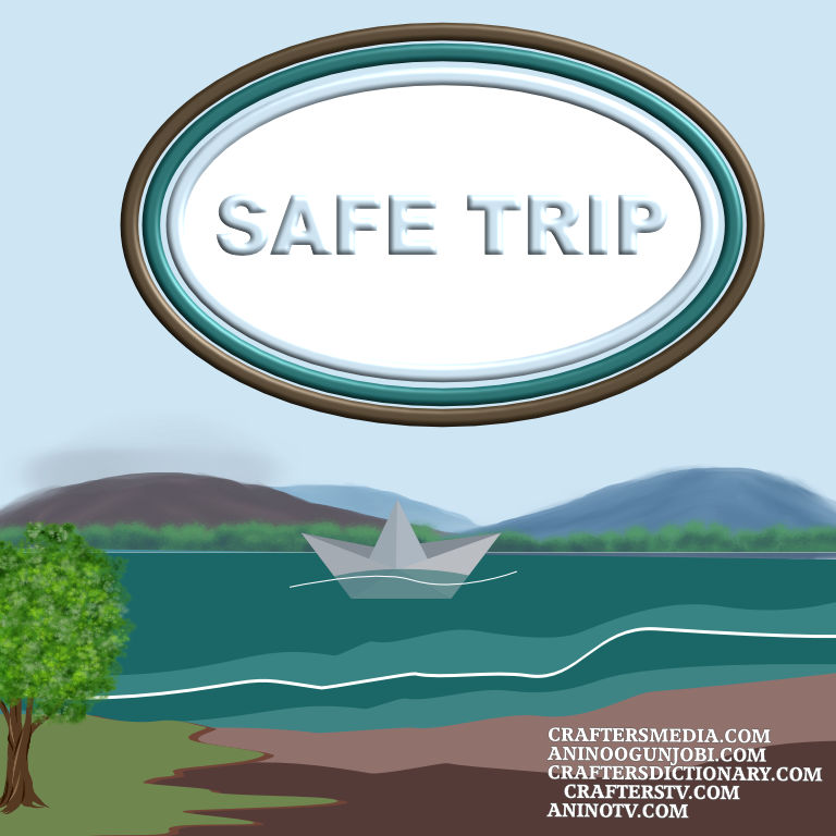 Crafters Media: ‘Safe Trip’ Greeting Card for April 2022