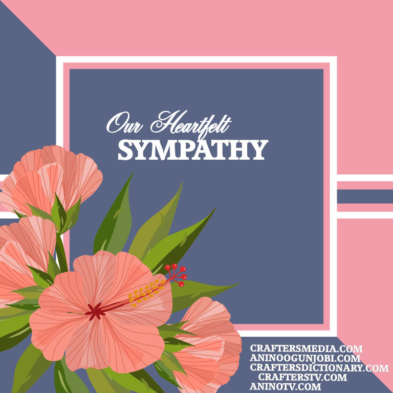 Crafters MEdia: ‘Sympathy’ Greeting Card for May 2022