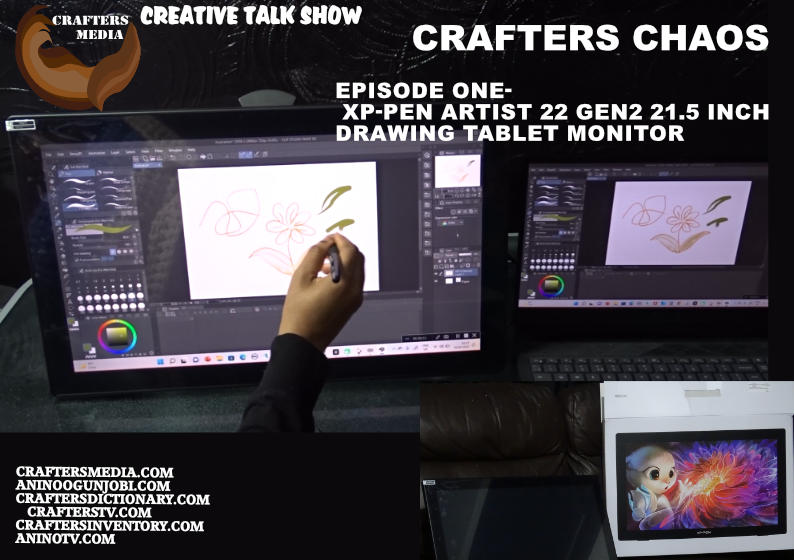 Crafters Media’s Crafters Chaos in what I bought and what I received on the “XP-Pen Artist 22 Gen2 21.5 Inch Drawing Tablet Monitor for Animation Art Design” as it unboxes the product