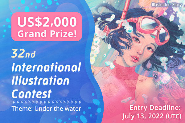 Themed “Under Water” Clip Studio Paint 32nd International Illustration Contest Commences