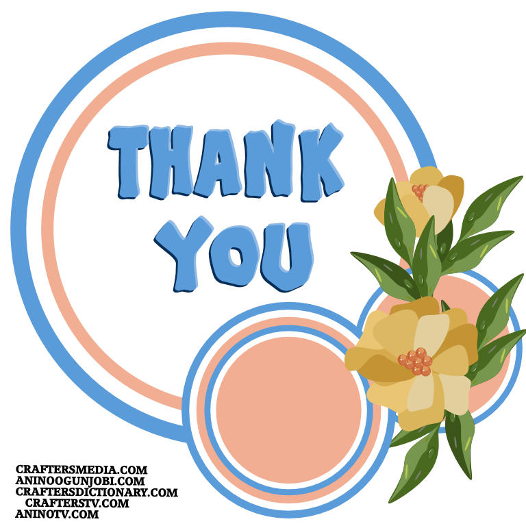 Crafters Media ‘Thank You’ Greeting Card for June 2022