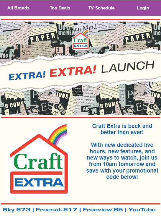 Craft Extra “Louds its return” to ensure “the people at the back hear”