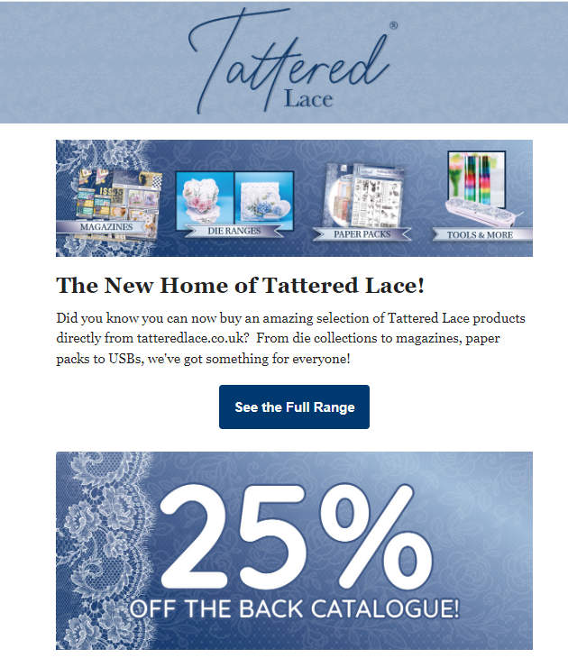 Tattered Lace brand now offers direct sales to the public through its website